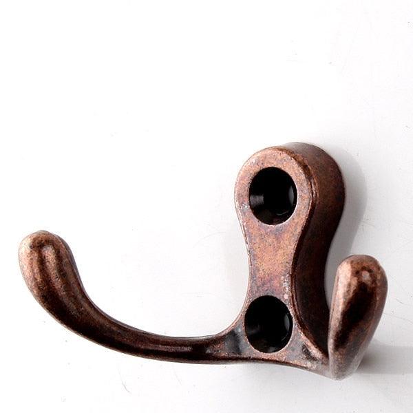 Vintage Hangers Hook Zinc Alloy Wall Hook Bronze Cloth Coat Bag Hat Hanging Hooks Bathroom Kitchen Antique Racks with Screws Vintage Antique Iron Bronze Hooks Stevvex