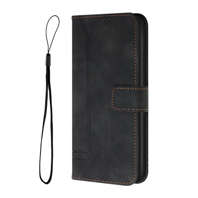 Vintage High Quality PU Leather Wallet Case Wrist Strap Heart Shaped Embossed Phone Case For Xiaomi Redmi 10C Case Redmi 10C Retro Wallet Leather Flip Phone Case For Xiomi Xiaomi Redmi10C 10 C Protect Cover