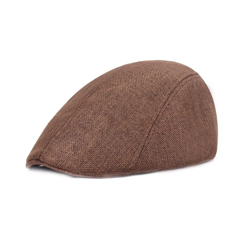 Vintage Men Beret Hats Classic Simple Winter Warm Caps Cotton Comfortable Autumn Beret Flat Hat Quality Durable Retro Men's Hat Unique Berets For Men Retro Cap Stevvex