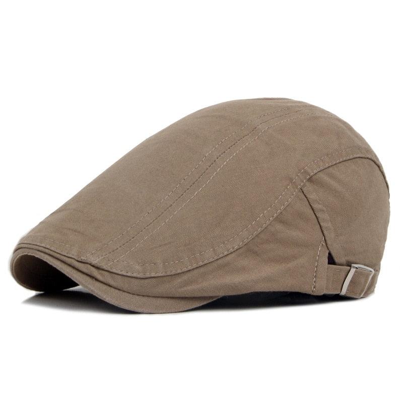 Vintage Men Beret Hats Classic Simple Winter Warm Caps Cotton Comfortable Autumn Beret Flat Hat Quality Durable Retro Men's Hat Unique Berets For Men Retro Cap Stevvex