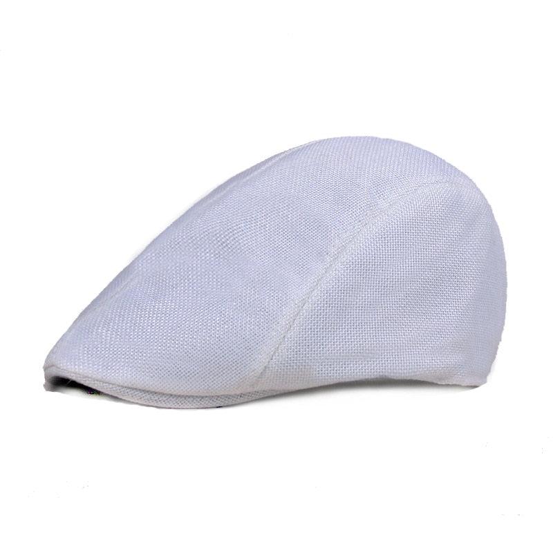 Vintage Men Beret Hats Classic Simple Winter Warm Caps Cotton Comfortable Autumn Beret Flat Hat Quality Durable Retro Men's Hat Unique Berets For Men Retro Cap Stevvex