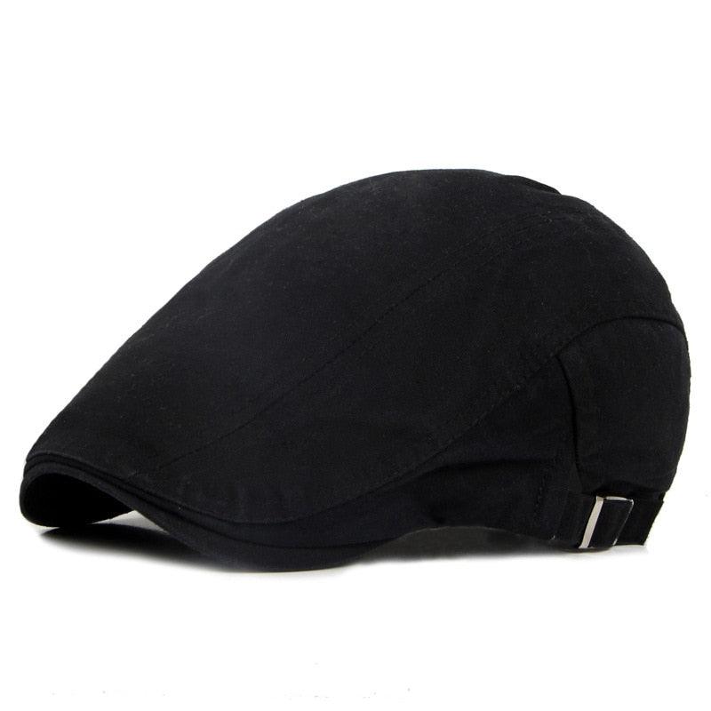 Vintage Men Beret Hats Classic Simple Winter Warm Caps Cotton Comfortable Autumn Beret Flat Hat Quality Durable Retro Men's Hat Unique Berets For Men Retro Cap Stevvex