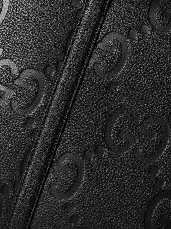 GUCCI Monogrammed Full-Grain Leather Briefcase Banlieue91