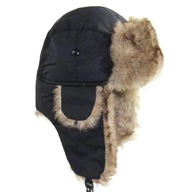 Warm Hat Ear Flaps Cool New Fashion Full Covered Soft And Comfortable Windproof Outdoor Caps For Men Stevvex