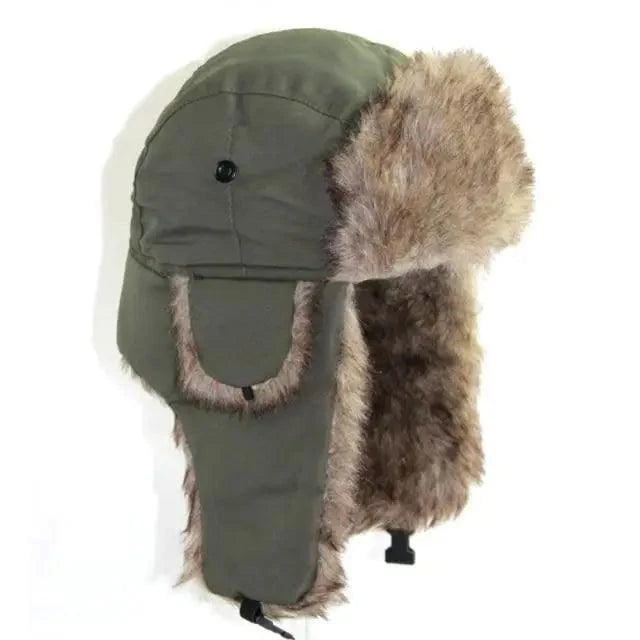 Warm Hat Ear Flaps Cool New Fashion Full Covered Soft And Comfortable Windproof Outdoor Caps For Men Stevvex