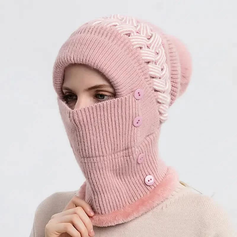 Warm Knitted Beanie Hat and Neck Warmer Set DailySale