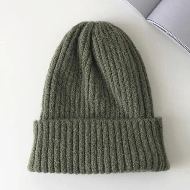 Warm Winter Casual Soft Beanies Cute Unisex Comfortable Knitted Outdoor Autumn Caps For Cold Weathers Thick Colorful Cap For Adults Stevvex