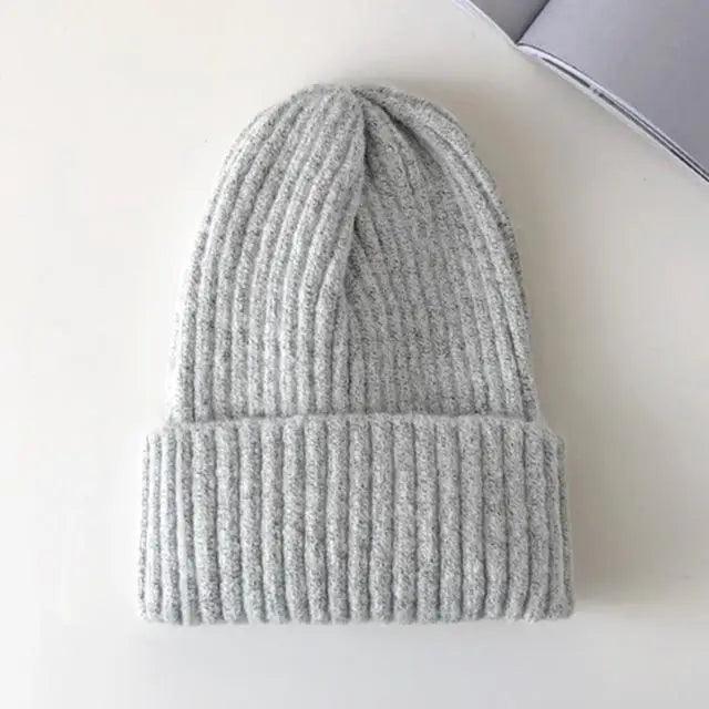 Warm Winter Casual Soft Beanies Cute Unisex Comfortable Knitted Outdoor Autumn Caps For Cold Weathers Thick Colorful Cap For Adults Stevvex