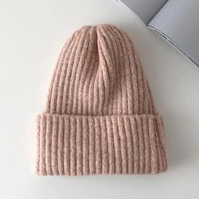 Warm Winter Casual Soft Beanies Cute Unisex Comfortable Knitted Outdoor Autumn Caps For Cold Weathers Thick Colorful Cap For Adults Stevvex