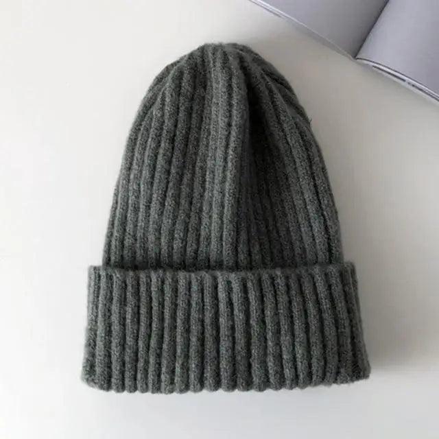 Warm Winter Casual Soft Beanies Cute Unisex Comfortable Knitted Outdoor Autumn Caps For Cold Weathers Thick Colorful Cap For Adults Stevvex