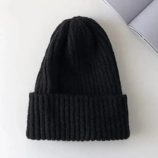 Warm Winter Casual Soft Beanies Cute Unisex Comfortable Knitted Outdoor Autumn Caps For Cold Weathers Thick Colorful Cap For Adults Stevvex