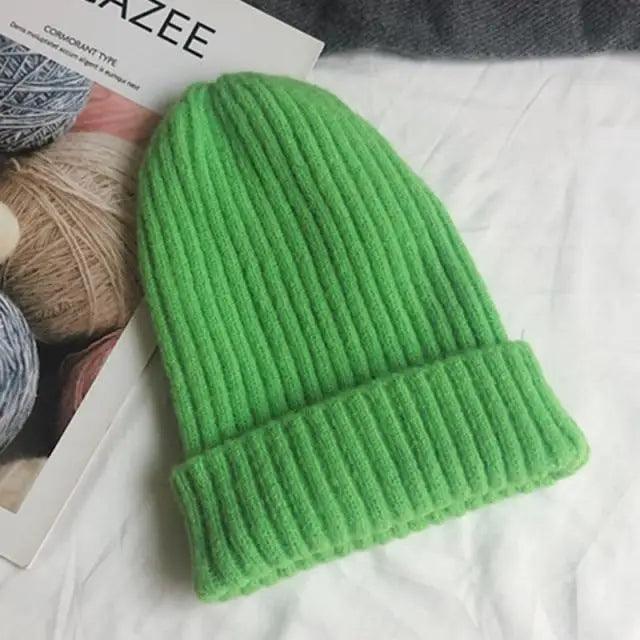 Warm Winter Casual Soft Beanies Cute Unisex Comfortable Knitted Outdoor Autumn Caps For Cold Weathers Thick Colorful Cap For Adults Stevvex