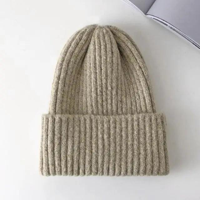 Warm Winter Casual Soft Beanies Cute Unisex Comfortable Knitted Outdoor Autumn Caps For Cold Weathers Thick Colorful Cap For Adults Stevvex