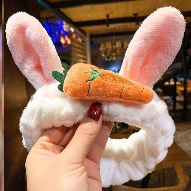 Wash Face Women Girls Hairbands Soft Warm Coral Fleece Bow Animal Ears Headbands Headwear Hair Bands Turban Gorgeous Hair Accessories For Women Stevvex