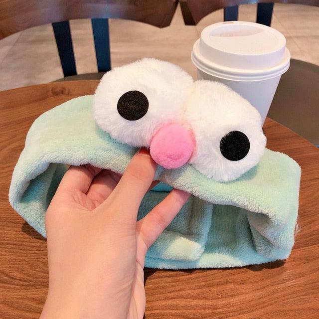 Wash Face Women Girls Hairbands Soft Warm Coral Fleece Bow Animal Ears Headbands Headwear Hair Bands Turban Gorgeous Hair Accessories For Women Stevvex