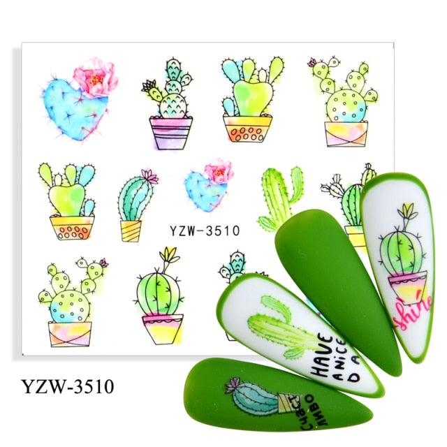 Water Decal Nail Art Decorations Nail Sticker Tattoo Full Cover Beauty Decals Manicure Supplies Accessories  Women Kids Girls Manicure Decoration Nail Art Supplies 3D Self-Adhesive Nail Decals Designer Nail Stickers for Acrylic Nails
