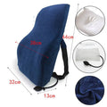 White Ergonomic Lumbar Support Airbag Version Cushion