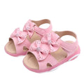 White LED Flashing Princess Shoes with Bows