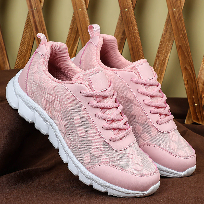 White shoes breathable lightweight casual sports women's shoes soft soled running shoes V.I.P Digital Presence