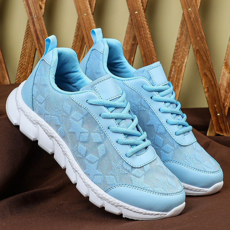 White shoes breathable lightweight casual sports women's shoes soft soled running shoes V.I.P Digital Presence