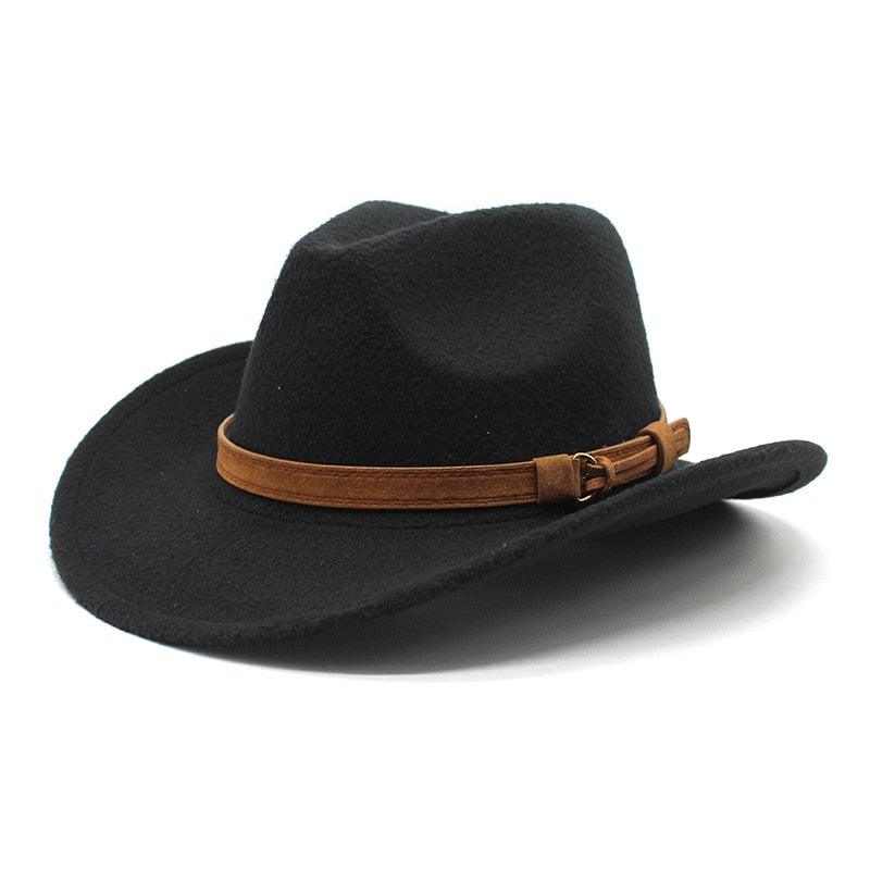 White Western Cowboy Cap For Men's Vintage Unique Water-Resistant Classic Cowboy Hat Wedding Party White Wool Wide Brim Fedoras Winter Luxury Elegant Hats For Autumn Stevvex