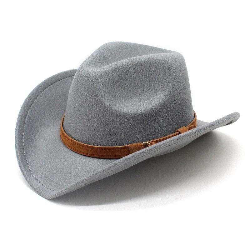 White Western Cowboy Cap For Men's Vintage Unique Water-Resistant Classic Cowboy Hat Wedding Party White Wool Wide Brim Fedoras Winter Luxury Elegant Hats For Autumn Stevvex