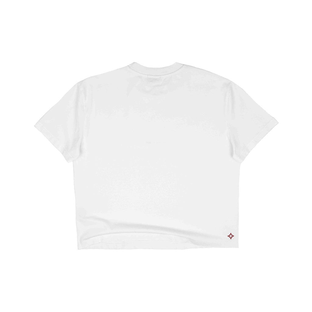 Commons Blank Star Embroidered Tee White