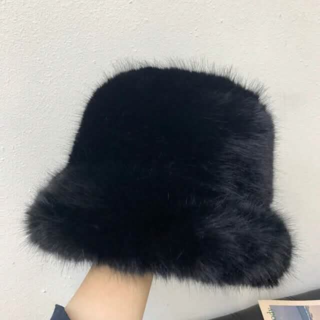 Wide Brim Fluffy Bucket Hat DailySale