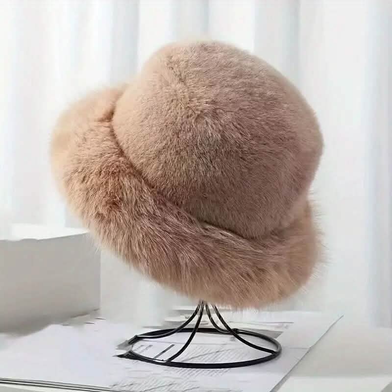 Wide Brim Fluffy Bucket Hat DailySale
