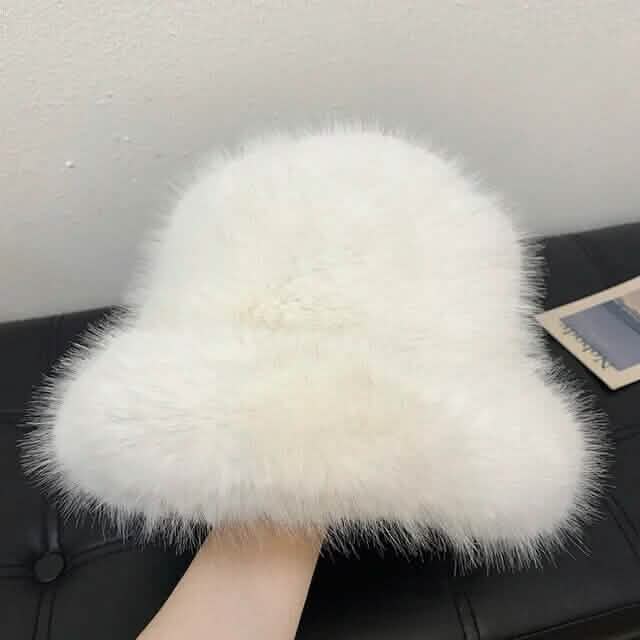 Wide Brim Fluffy Bucket Hat DailySale