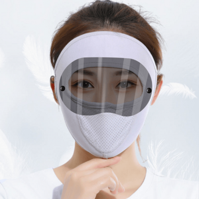 Windproof Anti Dust Face Mask Cycling Ski Breathable Masks Fleece Face Shield Hood Caps with HD Goggles Cycling Cap Balaclava  Skating Hat Motorbike Biker Racing Breather Mask Tactical Airsoft Cap Scarf Mask Ski Hat Spring Summer For Men Women Stevvex