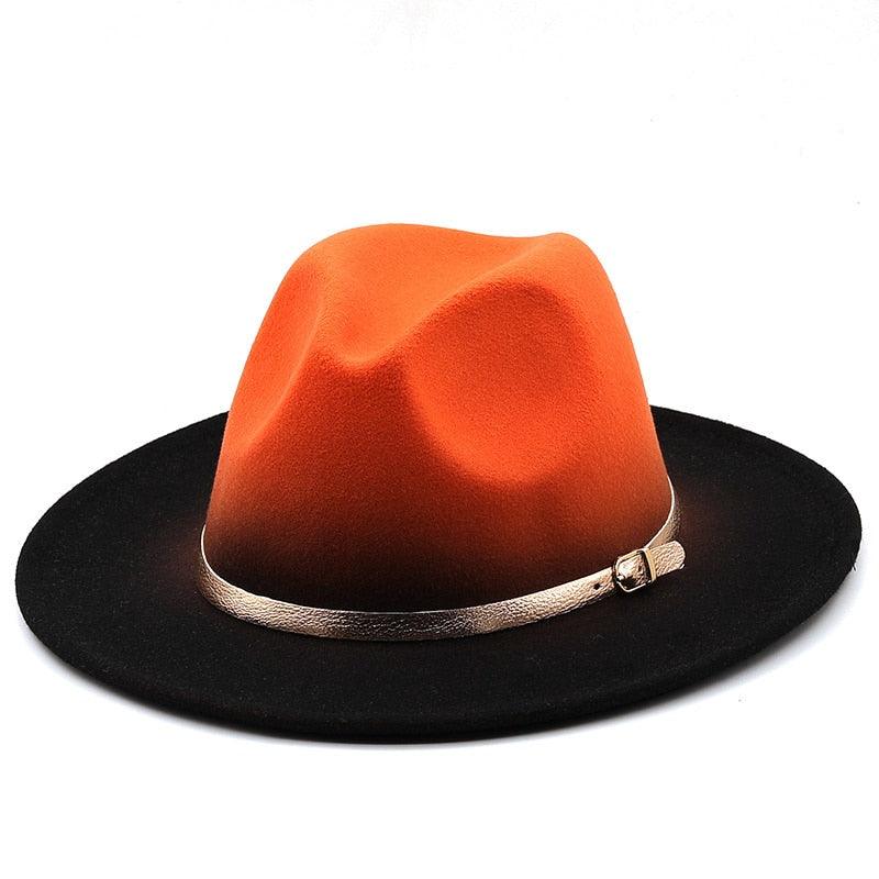 Winter Autumn Polyester Men And Women Big Fedora Hat Jazz Top Hat Autumn and Winter Solid Color Comfortable Hat Wedding Hat Fedoras Jazz Hat Outdoor 2 Mixed Colors Hats Stevvex