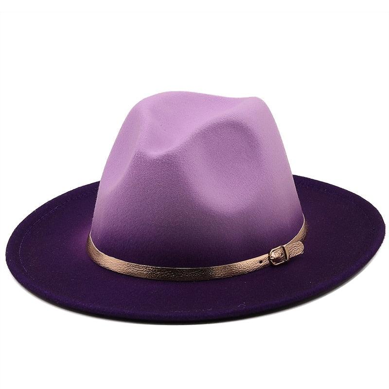 Winter Autumn Polyester Men And Women Big Fedora Hat Jazz Top Hat Autumn and Winter Solid Color Comfortable Hat Wedding Hat Fedoras Jazz Hat Outdoor 2 Mixed Colors Hats Stevvex