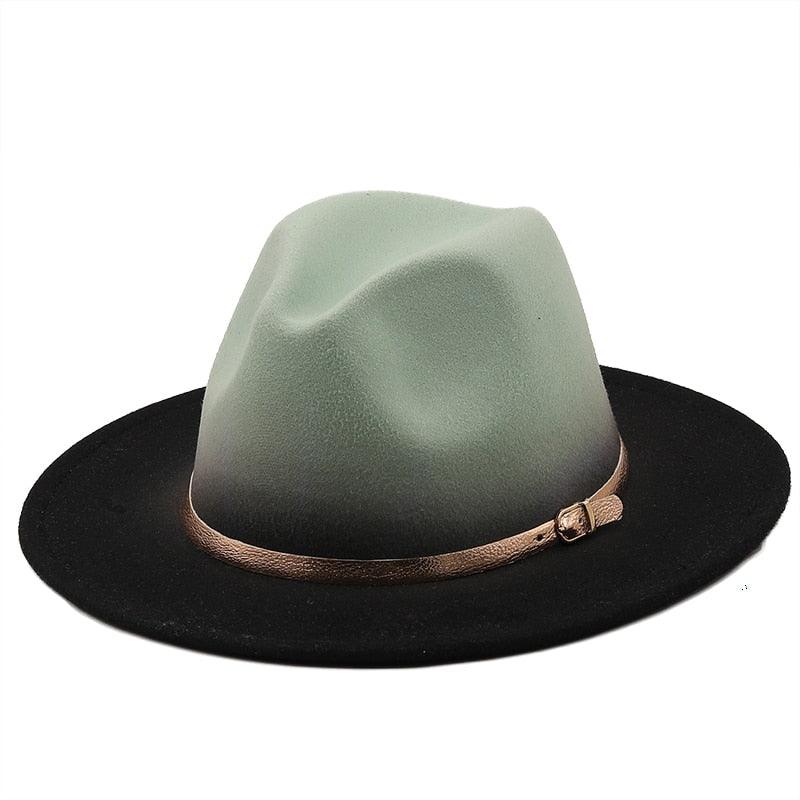Winter Autumn Polyester Men And Women Big Fedora Hat Jazz Top Hat Autumn and Winter Solid Color Comfortable Hat Wedding Hat Fedoras Jazz Hat Outdoor 2 Mixed Colors Hats Stevvex