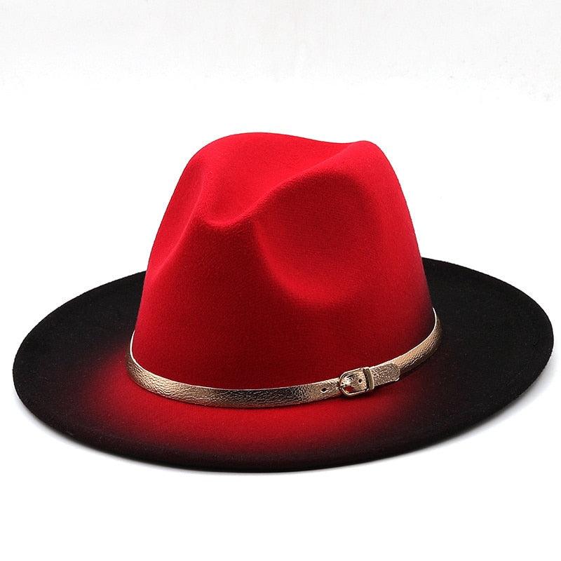 Winter Autumn Polyester Men And Women Big Fedora Hat Jazz Top Hat Autumn and Winter Solid Color Comfortable Hat Wedding Hat Fedoras Jazz Hat Outdoor 2 Mixed Colors Hats Stevvex