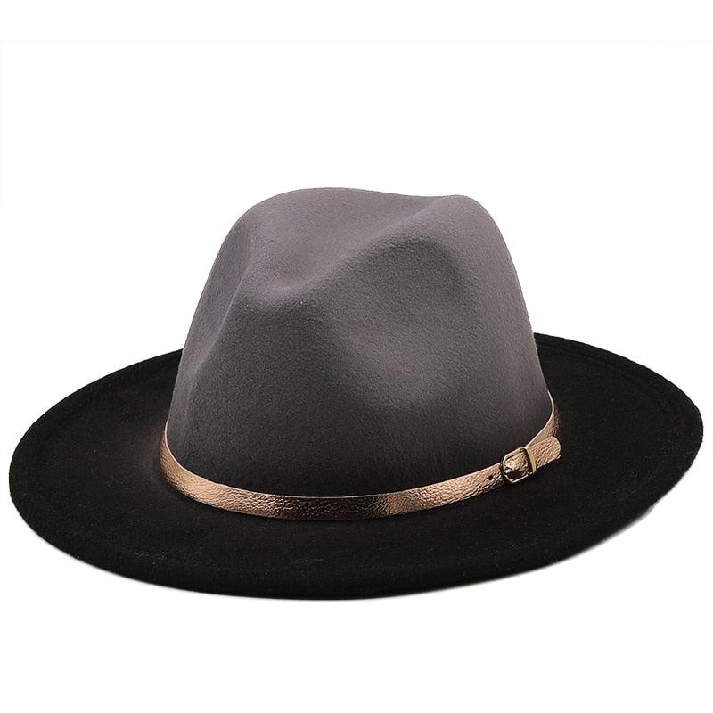Winter Autumn Polyester Men And Women Big Fedora Hat Jazz Top Hat Autumn and Winter Solid Color Comfortable Hat Wedding Hat Fedoras Jazz Hat Outdoor 2 Mixed Colors Hats Stevvex