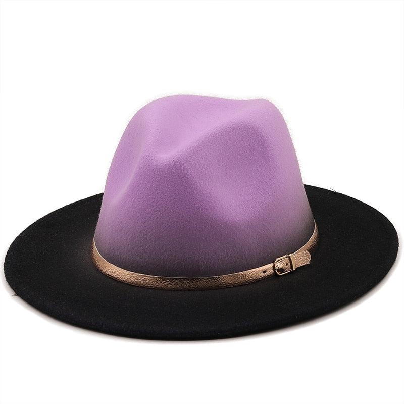 Winter Autumn Polyester Men And Women Big Fedora Hat Jazz Top Hat Autumn and Winter Solid Color Comfortable Hat Wedding Hat Fedoras Jazz Hat Outdoor 2 Mixed Colors Hats Stevvex