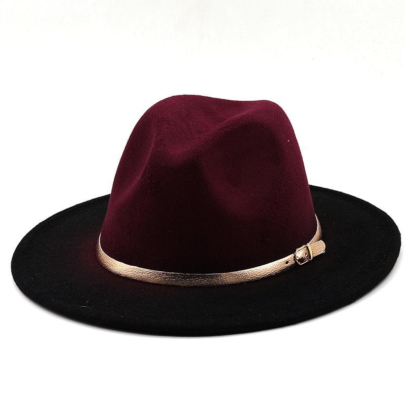 Winter Autumn Polyester Men And Women Big Fedora Hat Jazz Top Hat Autumn and Winter Solid Color Comfortable Hat Wedding Hat Fedoras Jazz Hat Outdoor 2 Mixed Colors Hats Stevvex