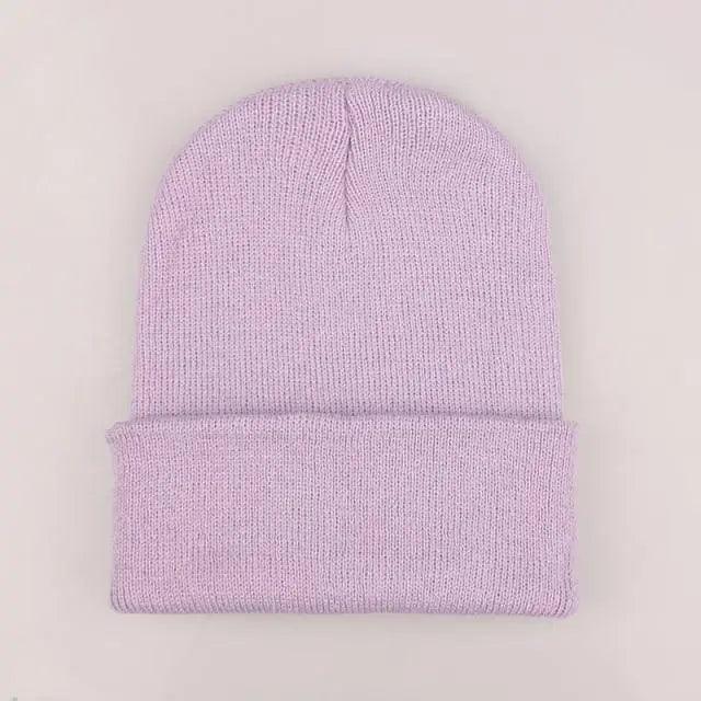 Winter Beanie Hats For Men And Women One Size Beanies Knitted Solid Cool Hat Girls Autumn Female Beanie Warm Comfortable Soft Casual Cap For Cold Weather Stevvex