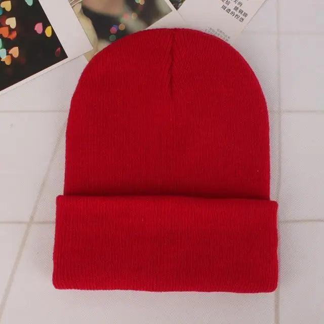 Winter Beanie Hats For Men And Women One Size Beanies Knitted Solid Cool Hat Girls Autumn Female Beanie Warm Comfortable Soft Casual Cap For Cold Weather Stevvex