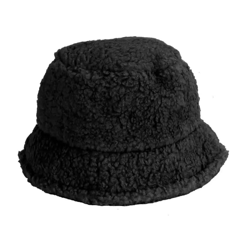 Winter Bucket Hat Women Warm Hats Vintage Faux Fur Fisherman Cap DailySale