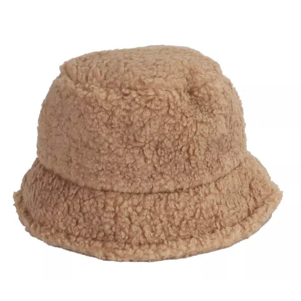 Winter Bucket Hat Women Warm Hats Vintage Faux Fur Fisherman Cap DailySale