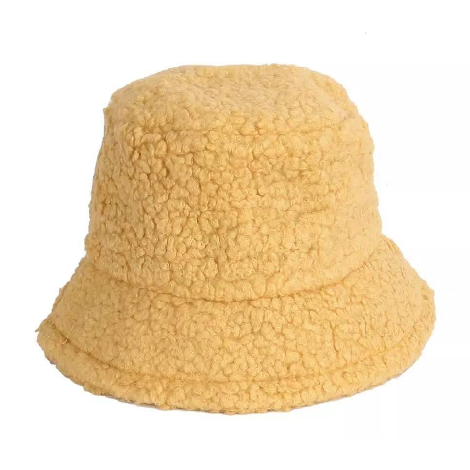 Winter Bucket Hat Women Warm Hats Vintage Faux Fur Fisherman Cap DailySale