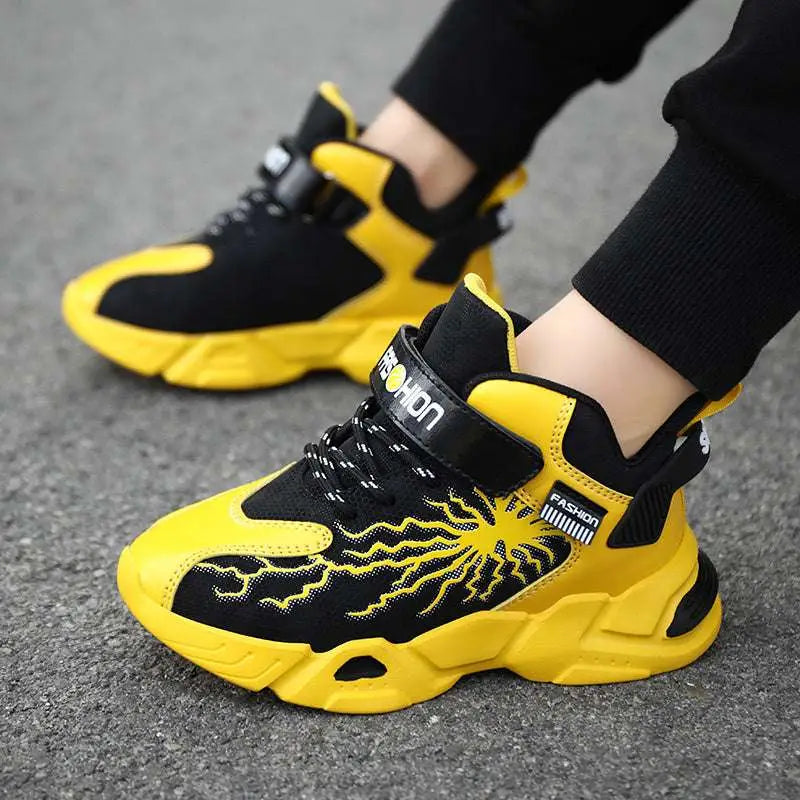 Winter Cotton Shoes with Waterproof Leather Uppers
