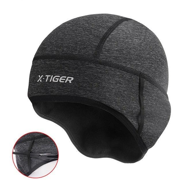 Winter Cycling Cap Windproof Thermal Ski Cap Running Skiing Motorcycle Riding Hat Men Women Bike Cycling Headwear Winter Cycling Caps for Men Women Windproof Cycling Hat with Sun Visor Under Helmet Liner Black Stevvex