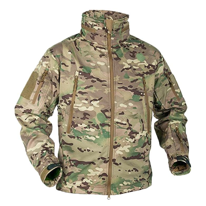 Winter Fleece Jacket Men Soft Waterproof Camouflage Coat Tactical Hiking Jackets Uniform Thermal Fleece Jacket Men Casual Clothing Climbing Warm Jacket Workout Outdoor Windbreaker Clothing Stevvex