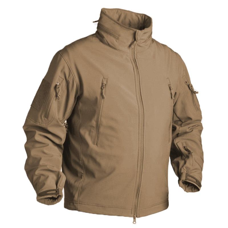 Winter Fleece Jacket Men Soft Waterproof Camouflage Coat Tactical Hiking Jackets Uniform Thermal Fleece Jacket Men Casual Clothing Climbing Warm Jacket Workout Outdoor Windbreaker Clothing Stevvex