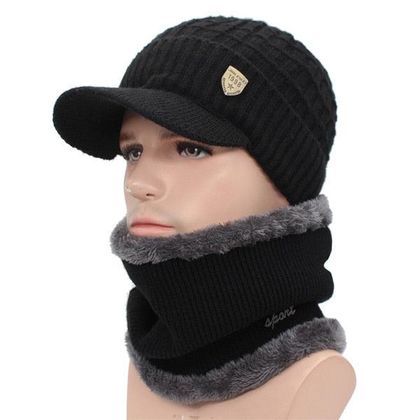 Winter Hat Skellies Beanies Hats Winter Beanies For Men Women Wool Scarf Caps Balaclava Mask Gorgas Bonnet Knitted Hat Set Outdoor Sport Warm Beanies Hat For Men Knitted Hats Bandana Hiking Camping Kid Neck Warmer Cap Stevvex