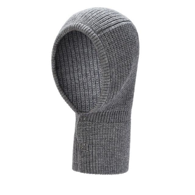 Winter Hat Skullies Beanies Hats Men Women Scarf Warm Breathable Hood Knitted Hat Caps Balaclava Mask Gorras Bonnet Knitted Hat Face Hooded Cowl Neckerchief with Drawstring Soft Balaclava Pullover Knitted Beanie for Adults Men Women Ski Caps Stevvex
