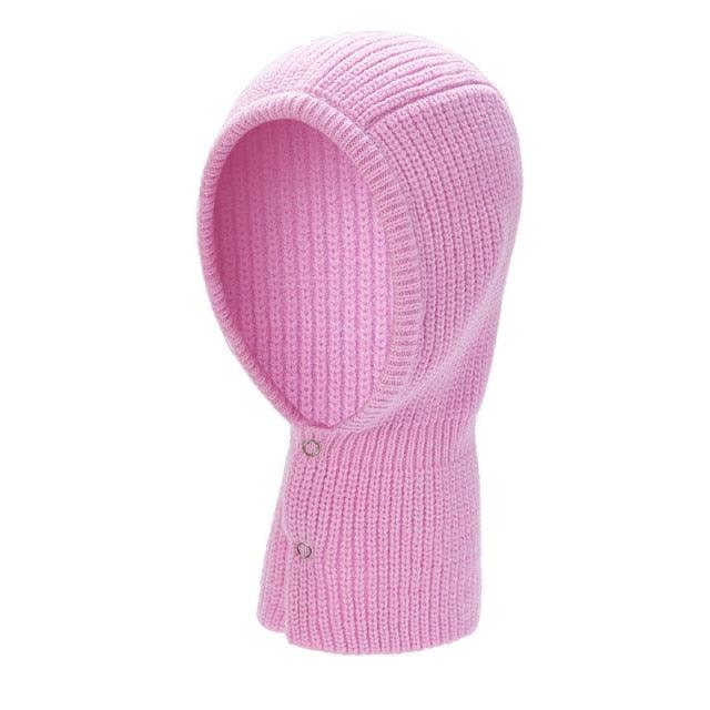 Winter Hat Skullies Beanies Hats Men Women Scarf Warm Breathable Hood Knitted Hat Caps Balaclava Mask Gorras Bonnet Knitted Hat Face Hooded Cowl Neckerchief with Drawstring Soft Balaclava Pullover Knitted Beanie for Adults Men Women Ski Caps Stevvex
